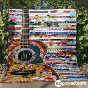 Guitar Poster Quilt Blanket Tt99  Quilt